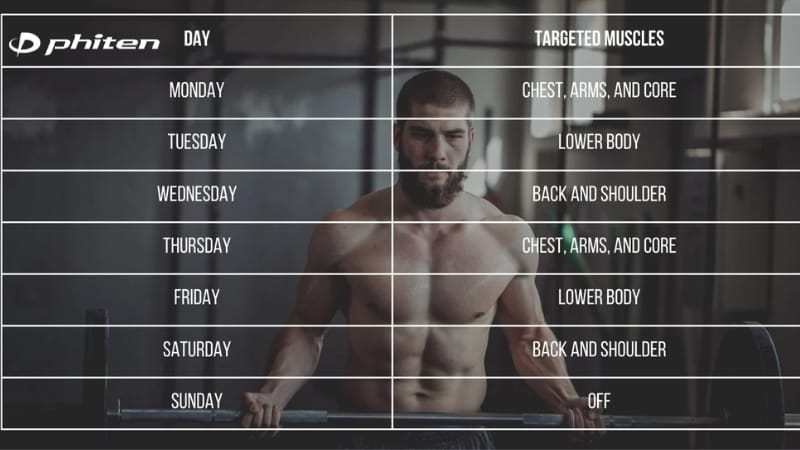 lịch tập gym cho người mới