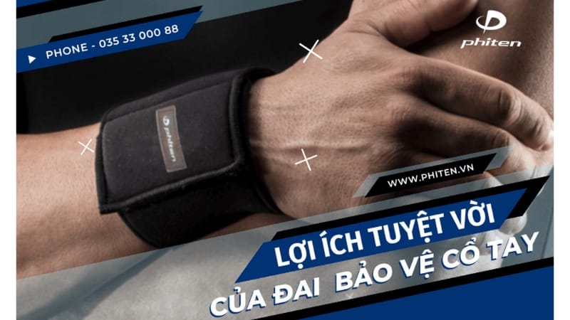 đai cổ tay phiten bảo vệ tối ưu