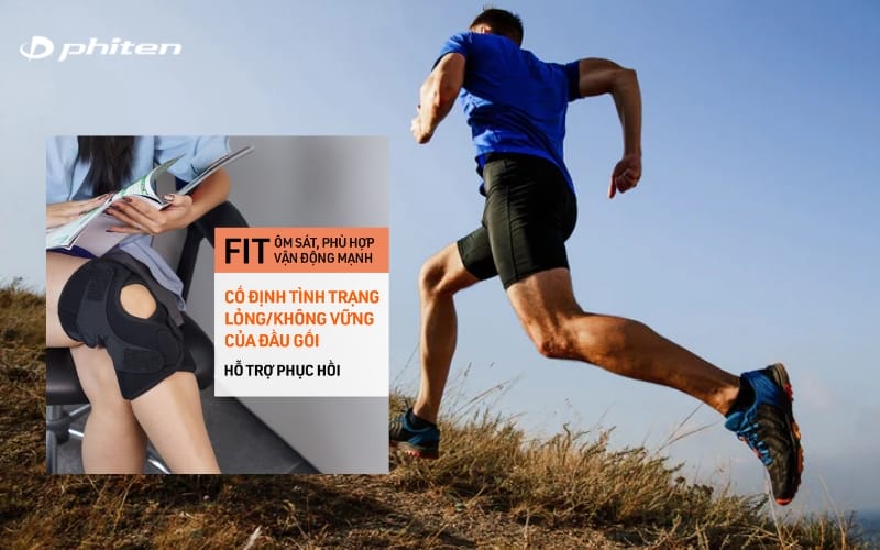 sử dụng đai bảo vệ đầu gối phiten
