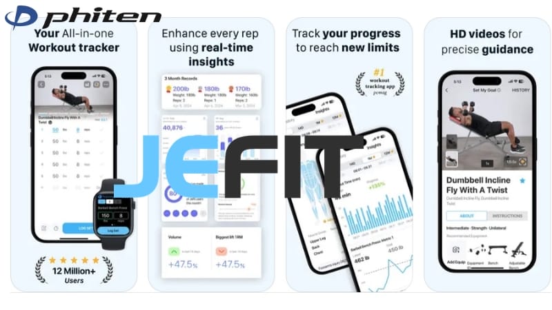 app tập gym jefit