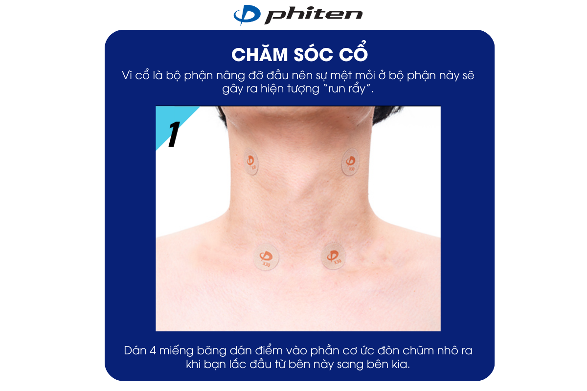 hướng dẫn dán băng dán ở cổ