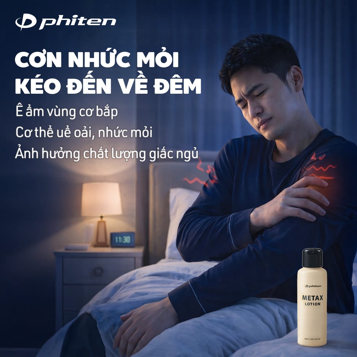 mất ngủ vì bị đau mỏi cơ