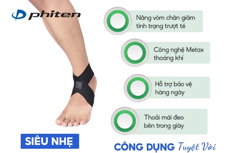 sử dụng đai bảo vệ cổ chân khi chơi cầu lông