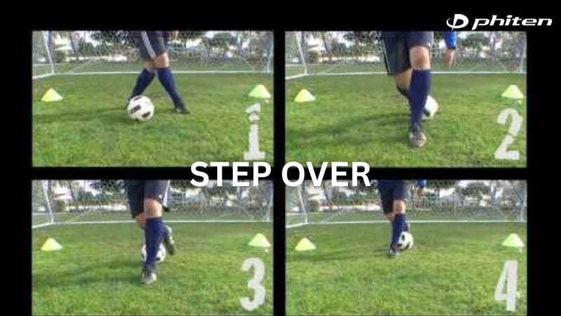kỹ thuật step over rê bóng bóng đá