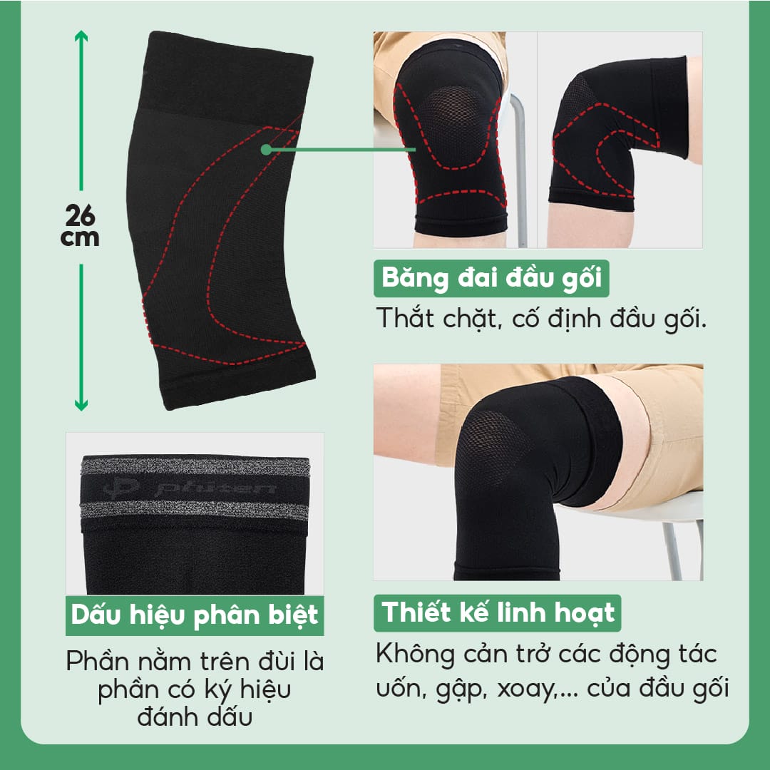 Đai Bảo Vệ Khớp Gối Phiten Metax Super Light_Loại mềm - Nhà Phân Phối Độc  Quyền Phiten tại Việt Nam