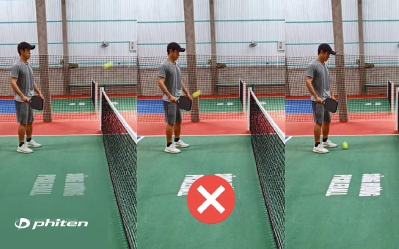 Không được volley trong khu vực bếp