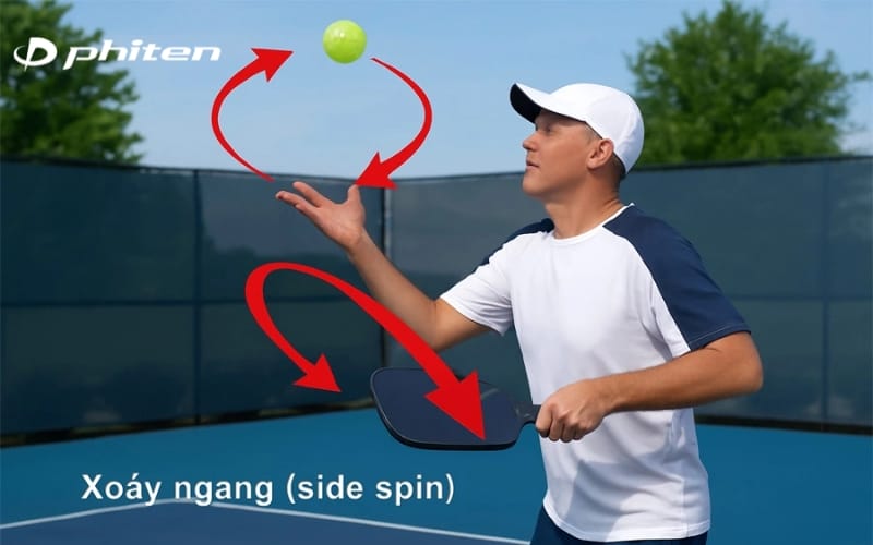 cách đánh sidespin pickleball