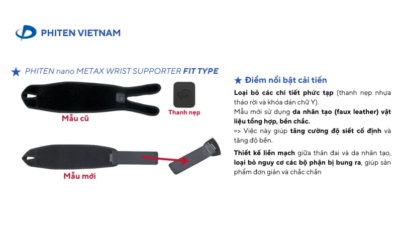 đai bảo vệ cổ tay phiten thế hệ mới