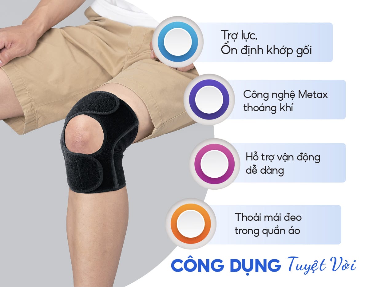 Đai Bảo Vệ Khớp Gối Phiten Metax_Loại vừa - Nhà Phân Phối Độc Quyền Phiten  tại Việt Nam
