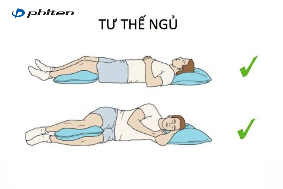 tư thế nằm đúng giúp chữa gù lưng khi ngủ