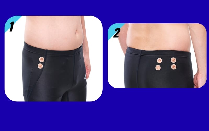 dán băng dán điểm ngay cơ mông