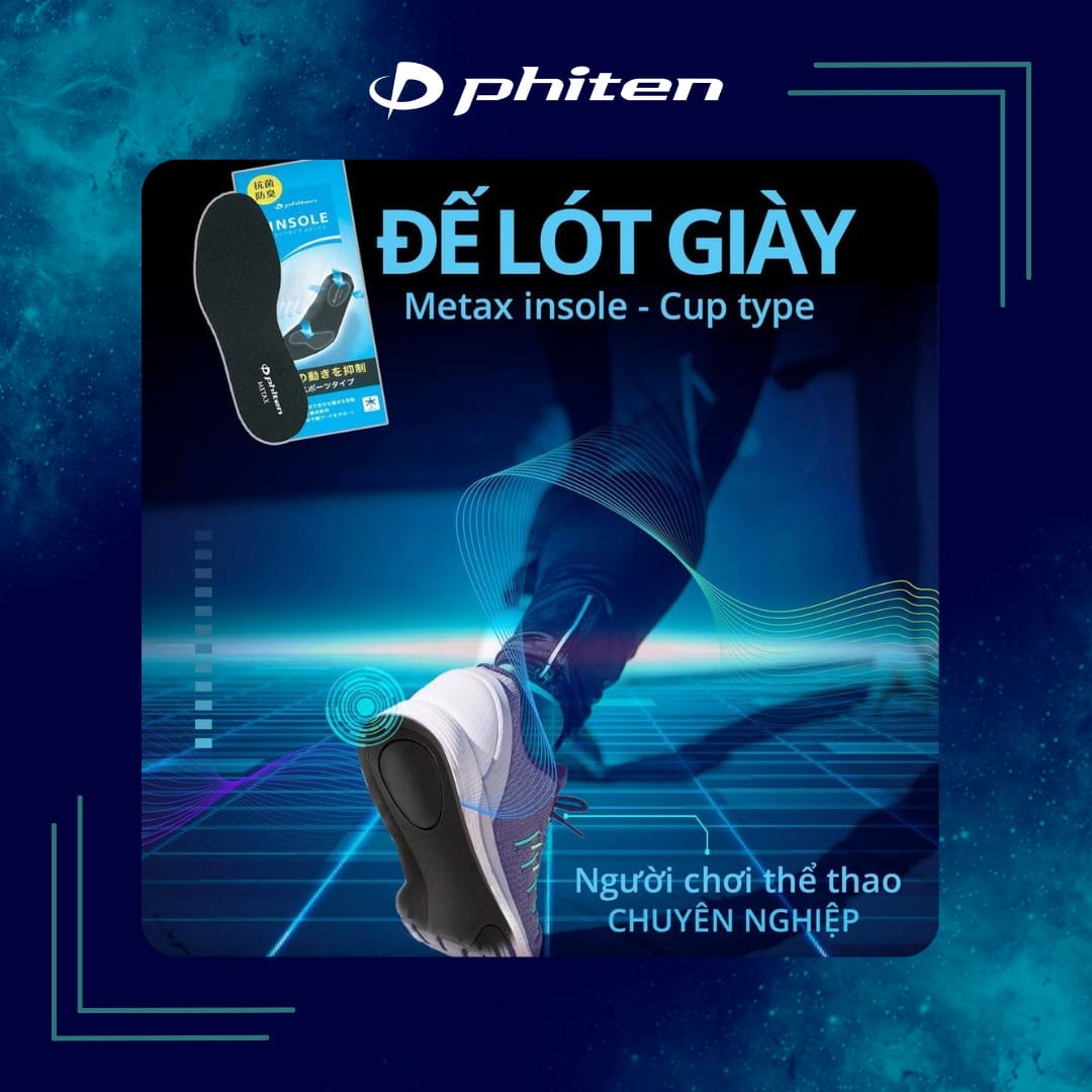 lót giày chạy bộ phiten luôn là sự lựa chọn của runner