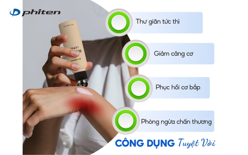 sử dụng metax lotion massage đầu gối