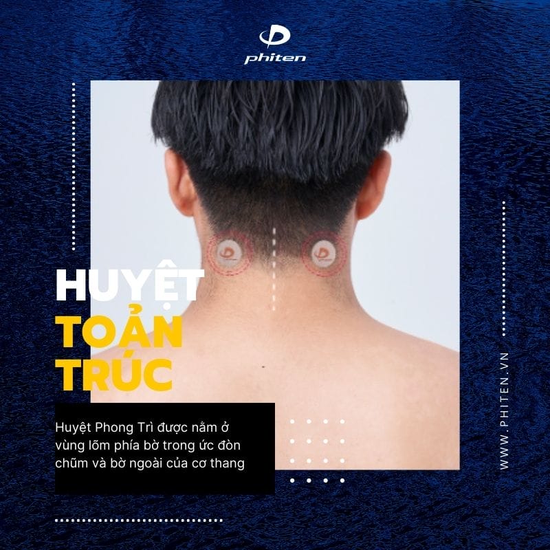 Vị trí huyệt Phong trì